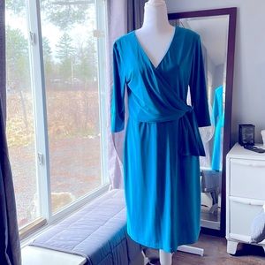 Teal blue dress